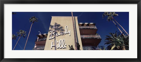 Framed Low angle view of a hotel, Beverly Hills Hotel, Beverly Hills, Los Angeles County, California, USA Print