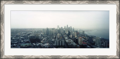 Framed City viewed from the Space Needle, Queen Anne Hill, Seattle, Washington State, USA 2010 Print