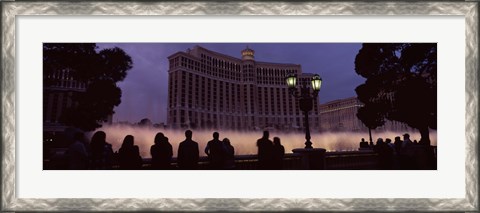 Framed Low angle view of a hotel, Bellagio Resort And Casino, The Strip, Las Vegas, Nevada, USA Print
