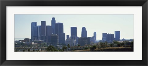 Framed Skyscrapers in a city, Los Angeles, California, USA 2009 Print