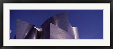 Framed Walt Disney Concert Hall Building Against a Blue Sky, Los Angeles Print