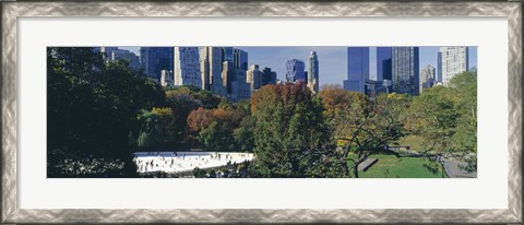 Framed Ice rink in a park, Wollman Rink, Central Park, Manhattan, New York City, New York State, USA 2010 Print