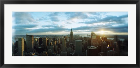 Framed Buildings in a city, Empire State Building, Manhattan, New York City, New York State, USA 2011 Print