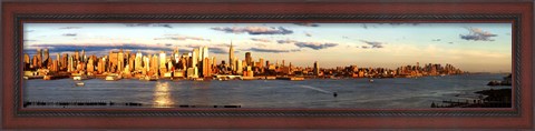 Framed View of Manhattan from New Jersey Print