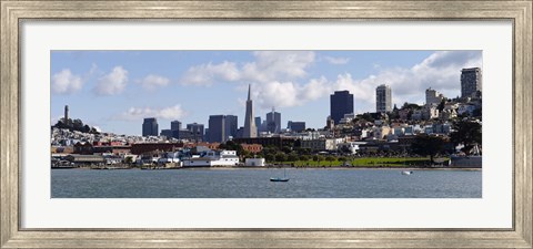 Framed City at the waterfront, Coit Tower, Telegraph Hill, San Francisco, California Print