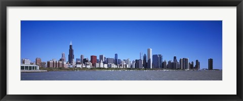 Framed Skyscrapers at the waterfront, Willis Tower, Shedd Aquarium, Chicago, Cook County, Illinois, USA 2011 Print