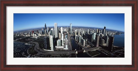 Framed Chicago Skyscrapers, Cook County, Illinois Print