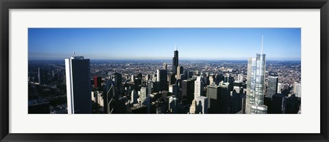 Framed Skyscrapers in a city, Trump Tower, Chicago, Cook County, Illinois, USA 2011 Print