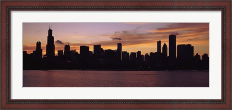 Framed Buildings on the Lake Michigan Waterfront, Chicago, Illinois, USA 2011 Print