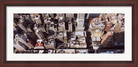Framed Skyscraper roof tops, Manhattan, New York City, New York State, USA Print
