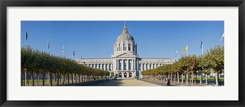 Framed Facade of the Historic City Hall near the Civic Center, San Francisco, California, USA Print