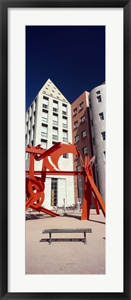 Framed Lao Tzu sculpture in a city, Denver City, Denver, Colorado, USA Print