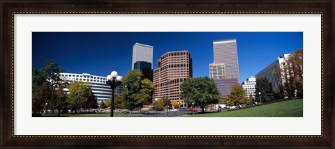 Framed Buildings in a city, Downtown Denver, Denver, Colorado, USA 2011 Print