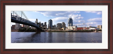 Framed Bridge across the Ohio River, Cincinnati, Hamilton County, Ohio, USA Print