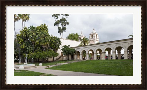 Framed Colonnade in Balboa Park, San Diego, California, USA Print