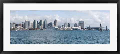 Framed San Diego as seen from the Water Print