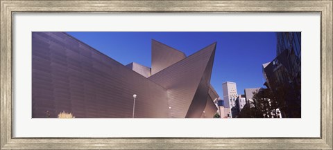 Framed Art museum in a city, Denver Art Museum, Frederic C. Hamilton Building, Denver, Colorado, USA Print