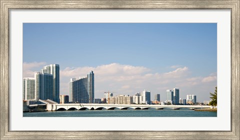 Framed Miami Skyline, Miami, Florida, USA Print