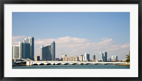 Framed Miami Skyline, Miami, Florida, USA Print