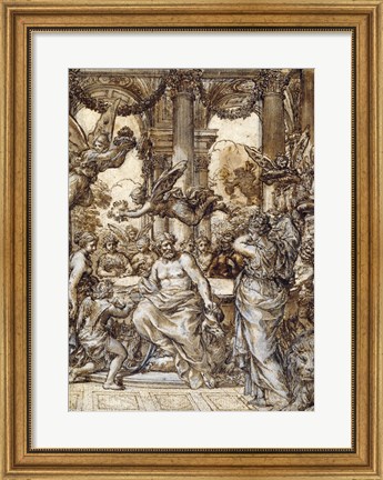 Framed Cybele before the Council of the Gods Print
