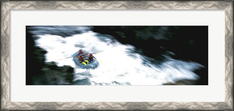 Framed White Water Rafting Salmon River CA USA Print