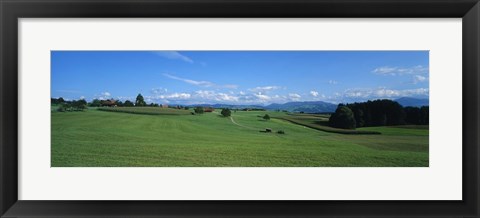Framed View Along Rural Hillside, Zurich, Switzerland Print
