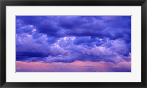 Framed Switzerland, clouds, cumulus, storm Print