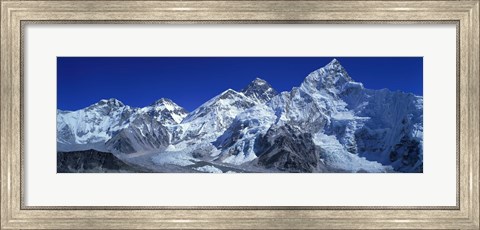 Framed Himalaya Mountains (Mt Everest), Nepal Print
