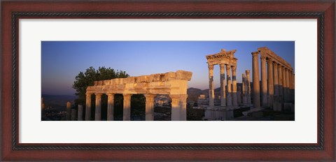Framed Turkey, Pergamum, temple ruins Print