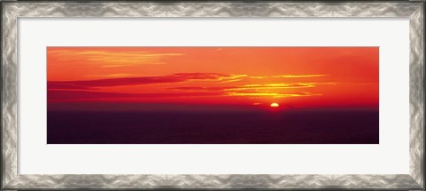 Framed Sunrise Lake Michigan USA Print