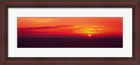 Framed Sunrise Lake Michigan USA Print