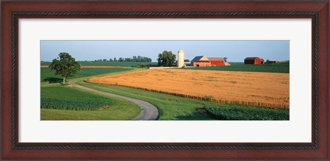 Framed Farm nr Mountville Lancaster Co PA USA Print