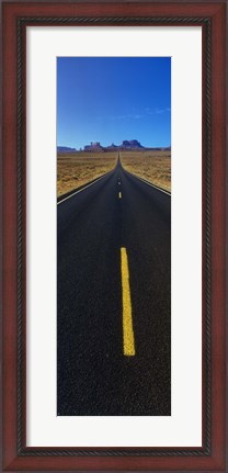 Framed Road through Monument Valley, Utah Print