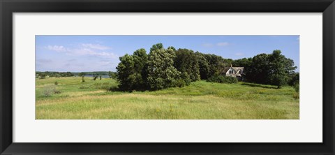 Framed House in a field, Otter Tail County, Minnesota, USA Print