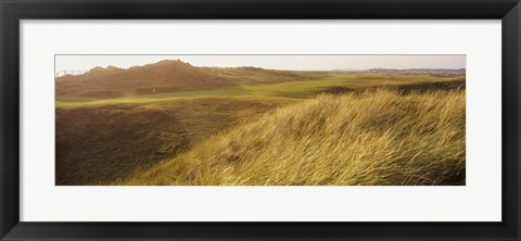 Framed Panoramic view of a landscape, Scotland Print
