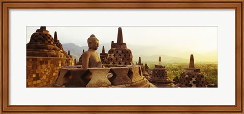 Framed Indonesia, Java, Borobudur Temple Print