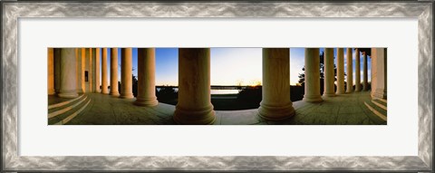 Framed Jefferson Memorial Columns, Washington DC Print
