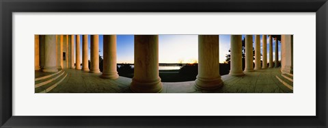 Framed Jefferson Memorial Columns, Washington DC Print