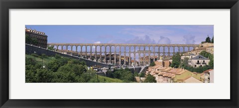 Framed Road Under An Aqueduct, Segovia, Spain Print