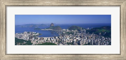 Framed Skyline, Cityscape, Coastal City, Rio De Janeiro, Brazil Print