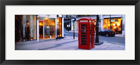 Framed Phone Booth, London, England, United Kingdom Print
