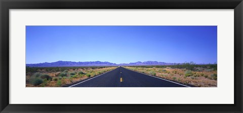 Framed Road, Nevada, USA Print