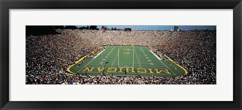 Framed University Of Michigan Stadium, Ann Arbor, Michigan, USA Print