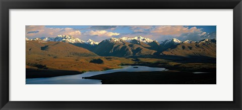 Framed Lake Alexandrina New Zealand Print
