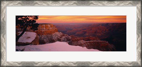Framed Rock formations on a landscape, Grand Canyon National Park, Arizona, USA Print