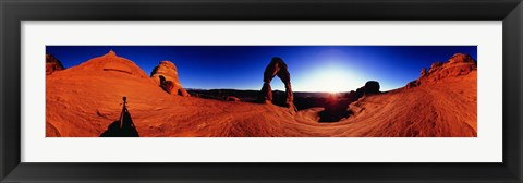 Framed Sunrise over Delicate Arch, Arches National Park, Utah Print
