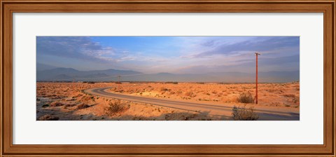 Framed Road Desert Springs CA Print