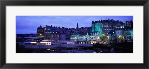 Framed Old Town Edinburgh Scotland Print