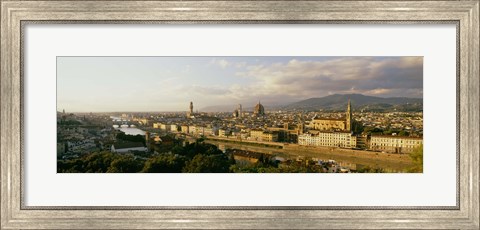 Framed Duomo &amp; Arno River Florence Italy Print
