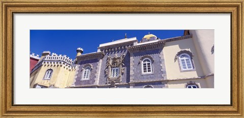 Framed Low angle view of a palace, Palacio Nacional Da Pena, Sintra, Lisbon, Portugal Print